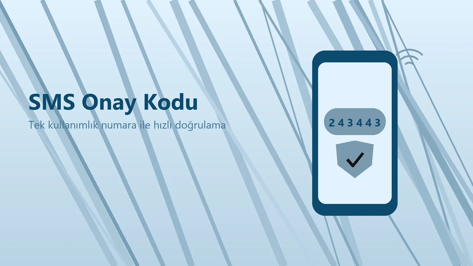 SMS Onay Kodu panelinde anlık gelen sms onay kodu ve kurumsal doğrulama ekranı
